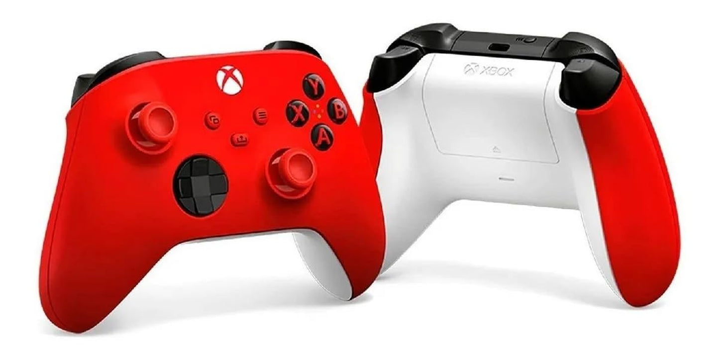 Unleash Your Gaming Potential with the Pulse Red Wireless Gaming Controller – Compatible with Xbox, Windows, Android, iOS, Fire TV, Smart TVs, and VR Headsets!