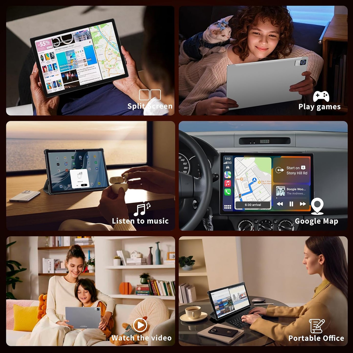 Experience Ultimate Versatility with the 10-Inch Android 15 Tablet - 24GB RAM, 128GB Storage, and Included Keyboard for Effortless Productivity
