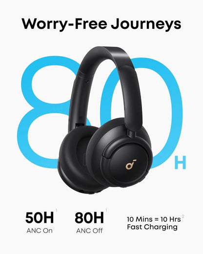 Experience Unmatched Sound Quality with the Q30 Hybrid Active Noise Cancelling Headphones - 50 Hours of Playtime and Custom EQ