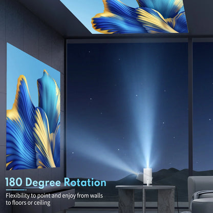 Experience Cinematic Brilliance with the 4K Mini Projector - Perfect for Movie Nights, Gaming, and More!