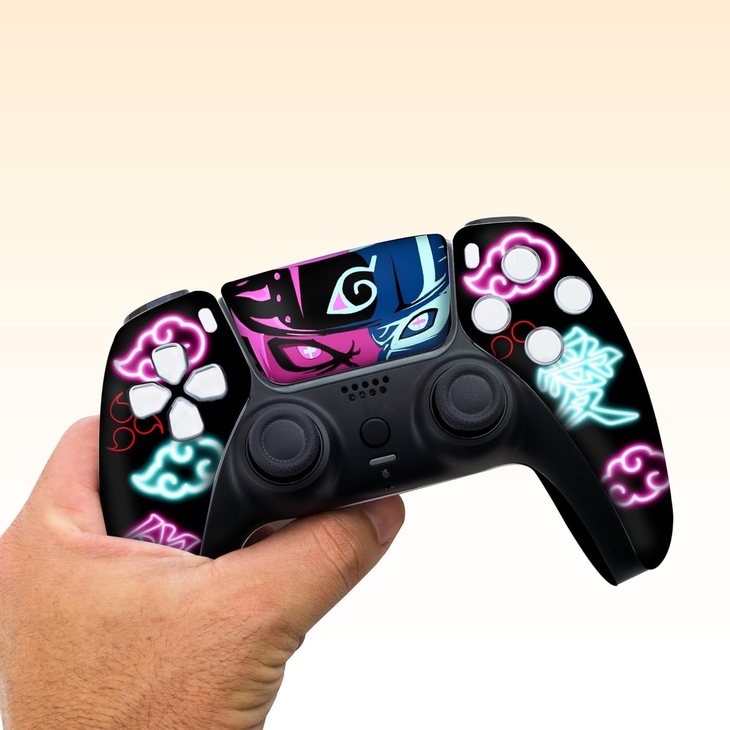 Elevate Your Gaming Experience with the Natrruto Custom Wireless PS-5 Controller - Unique Hydro-Dip Design for PlayStation 5 by BCB Controllers