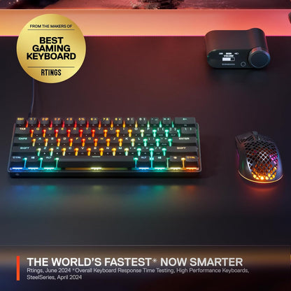 Apex Pro Mini Gen 3: Unleash Lightning-Fast Gaming with Adjustable Hypermagnetic Switches, RGB Illumination, and Game-Ready Presets