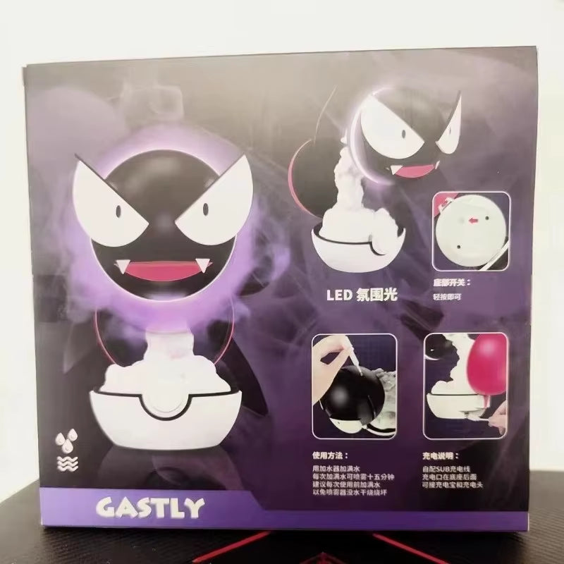 Anime Gastly Humidifier: Pokemon-Themed Desktop Air Purifier with LED Lamp - Perfect Gift for Fans!