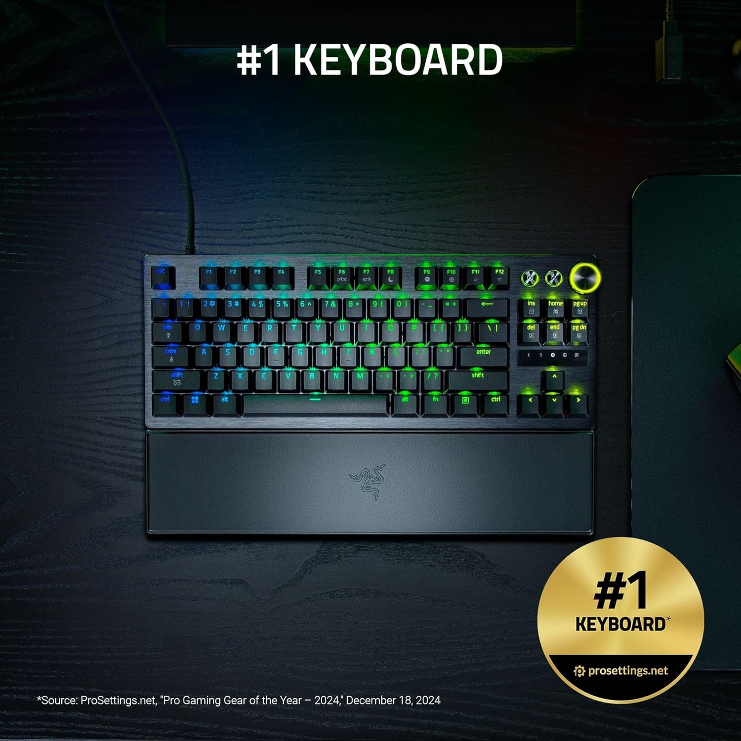 Unleash Your Gaming Potential with the Huntsman V3 Pro TKL 8KHz Esports Keyboard - Featuring Next-Gen Analog Optical Switches and Rapid Trigger Technology