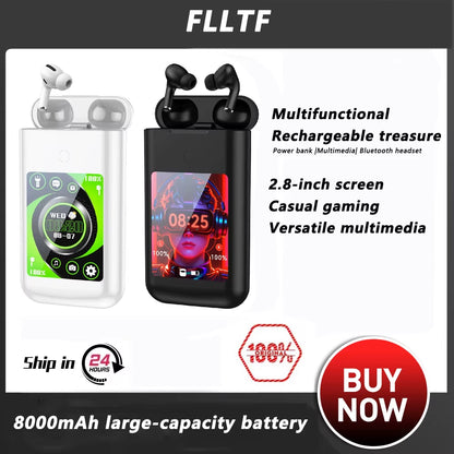 Experience the Future of Sound with FLLTF A98 BOX: Multifunctional In-Ear Bluetooth Earphones with Touch Screen Charging Case