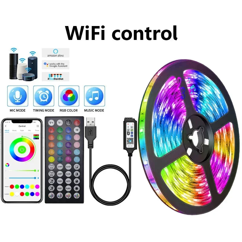 Transform Your Space with Color: USB LED Strip Lights with APP Control for Vibrant Room Decoration