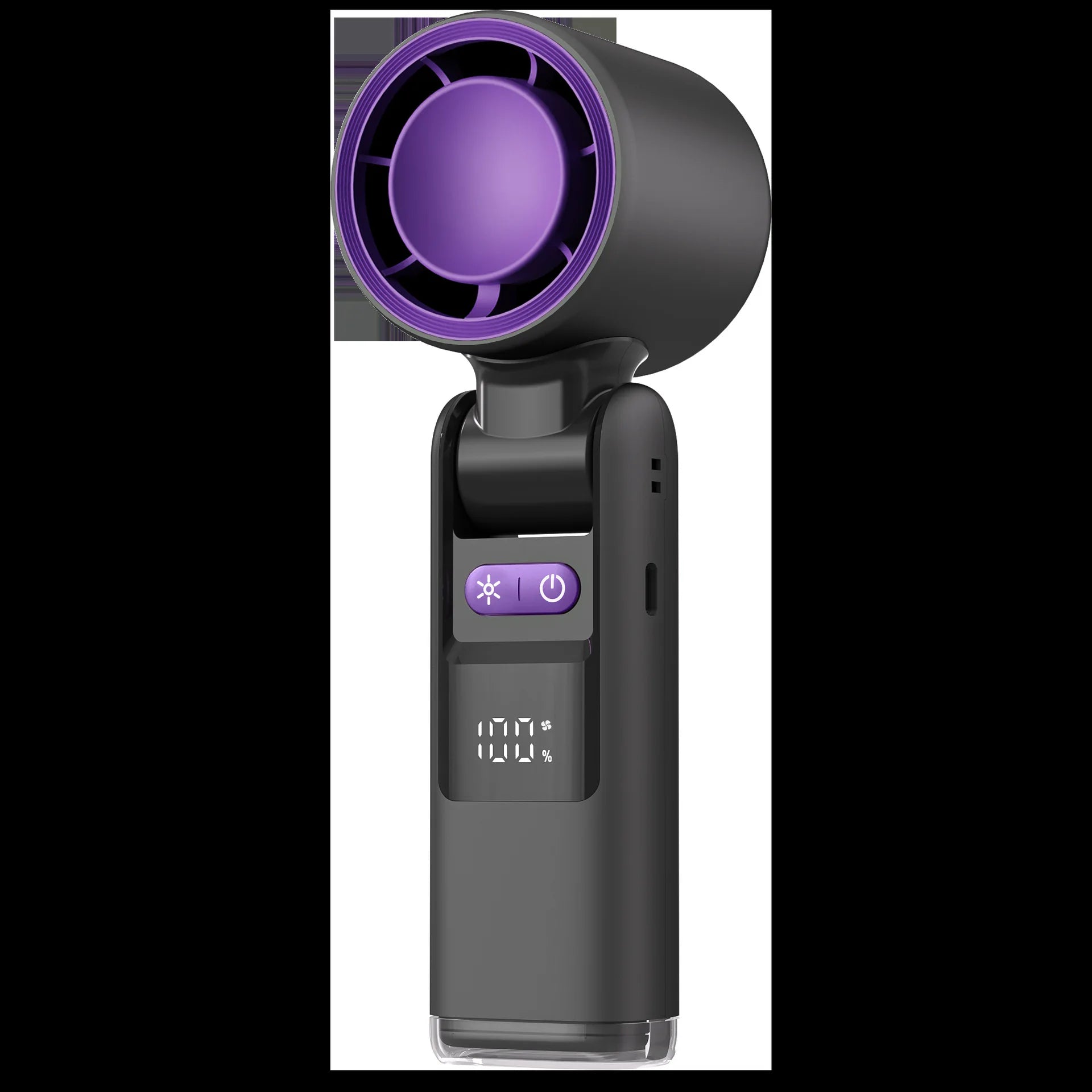 Experience Ultimate Cooling Anywhere with the 100 Turbos Chilled Ice Sensation Mini Turbo Speed Fan - USB Powered, Perfect for Outdoor Adventures, Office, and Dorm!