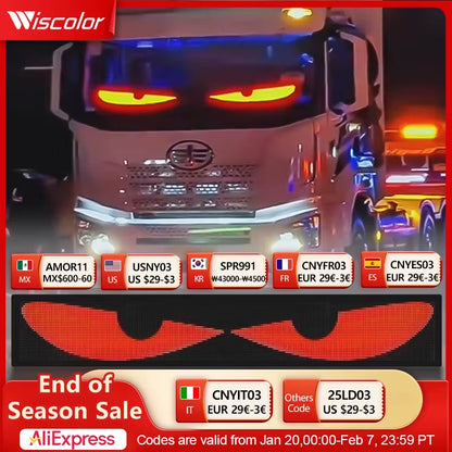 Transform Your Space with the RGB LED Car Sign - Programmable Bluetooth App-Controlled Matrix Panel for Creative Displays