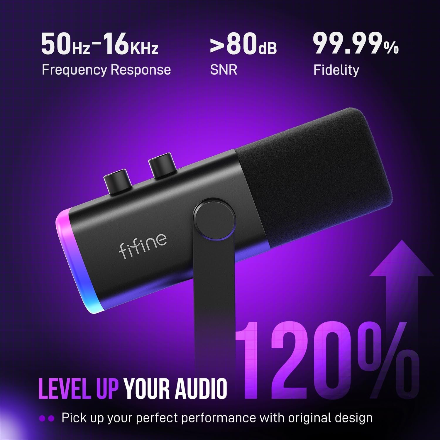 Elevate Your Streaming with the Ampligame AM8 Dynamic USB/XLR Microphone - Perfect for Podcasts, Gaming, and More!