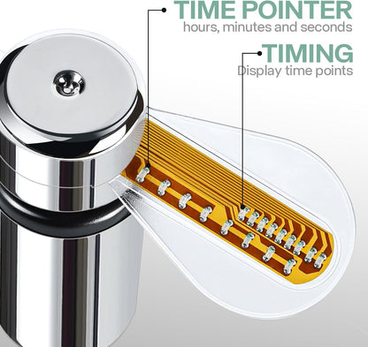Innovative LED USB Clock Fan - Stay Cool While Telling Time! Perfect for Gifting on Christmas and Father's Day with 1 Year Warranty