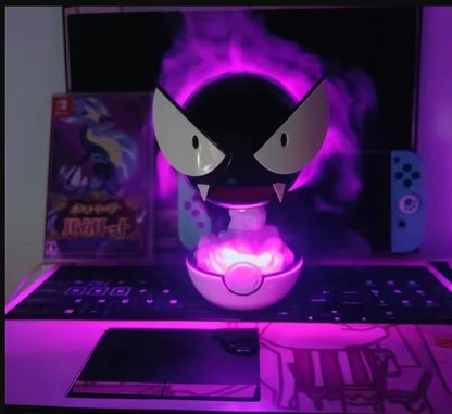 Anime Gastly Humidifier: Pokemon-Themed Desktop Air Purifier with LED Lamp - Perfect Gift for Fans!