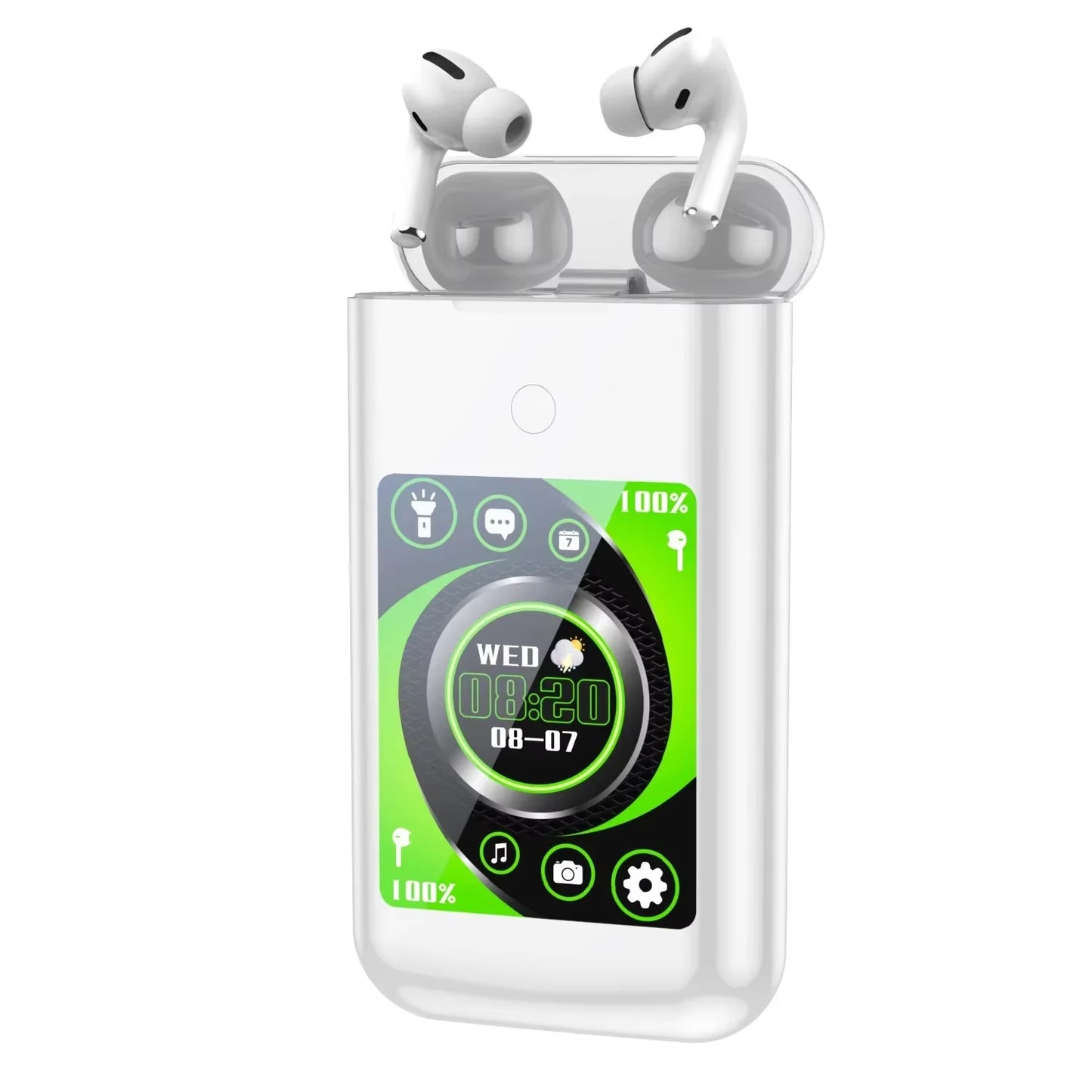 Experience the Future of Sound with FLLTF A98 BOX: Multifunctional In-Ear Bluetooth Earphones with Touch Screen Charging Case