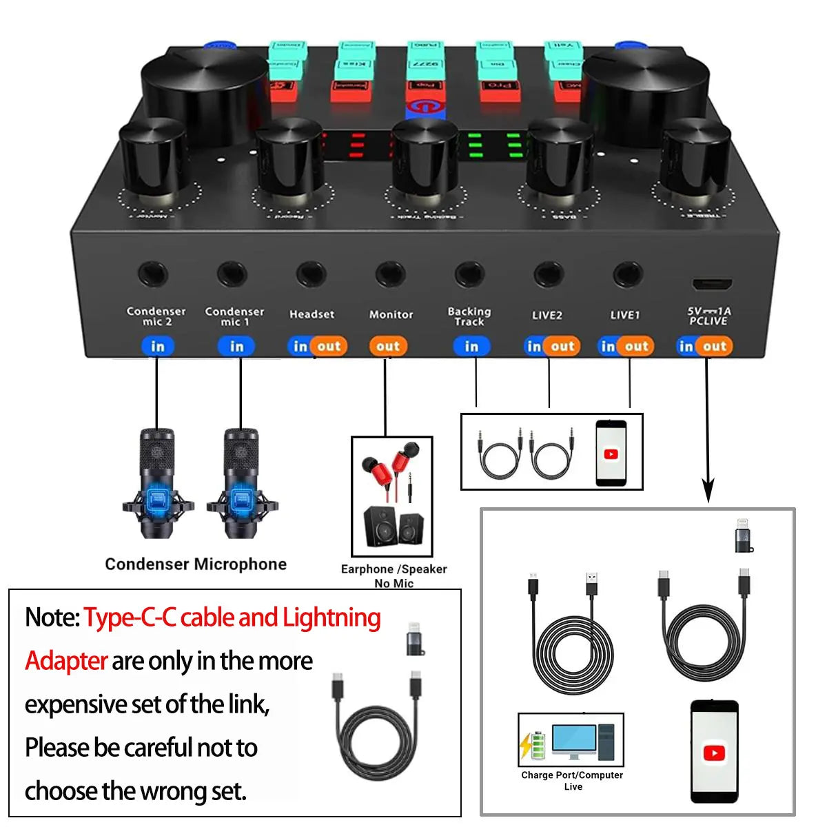 Ultimate Zealsound Podcast Equipment Bundle - Professional BM800 Microphone with V8S Voice Changer for Streaming, Recording, and Content Creation on PC, Mobile, TikTok, and YouTube