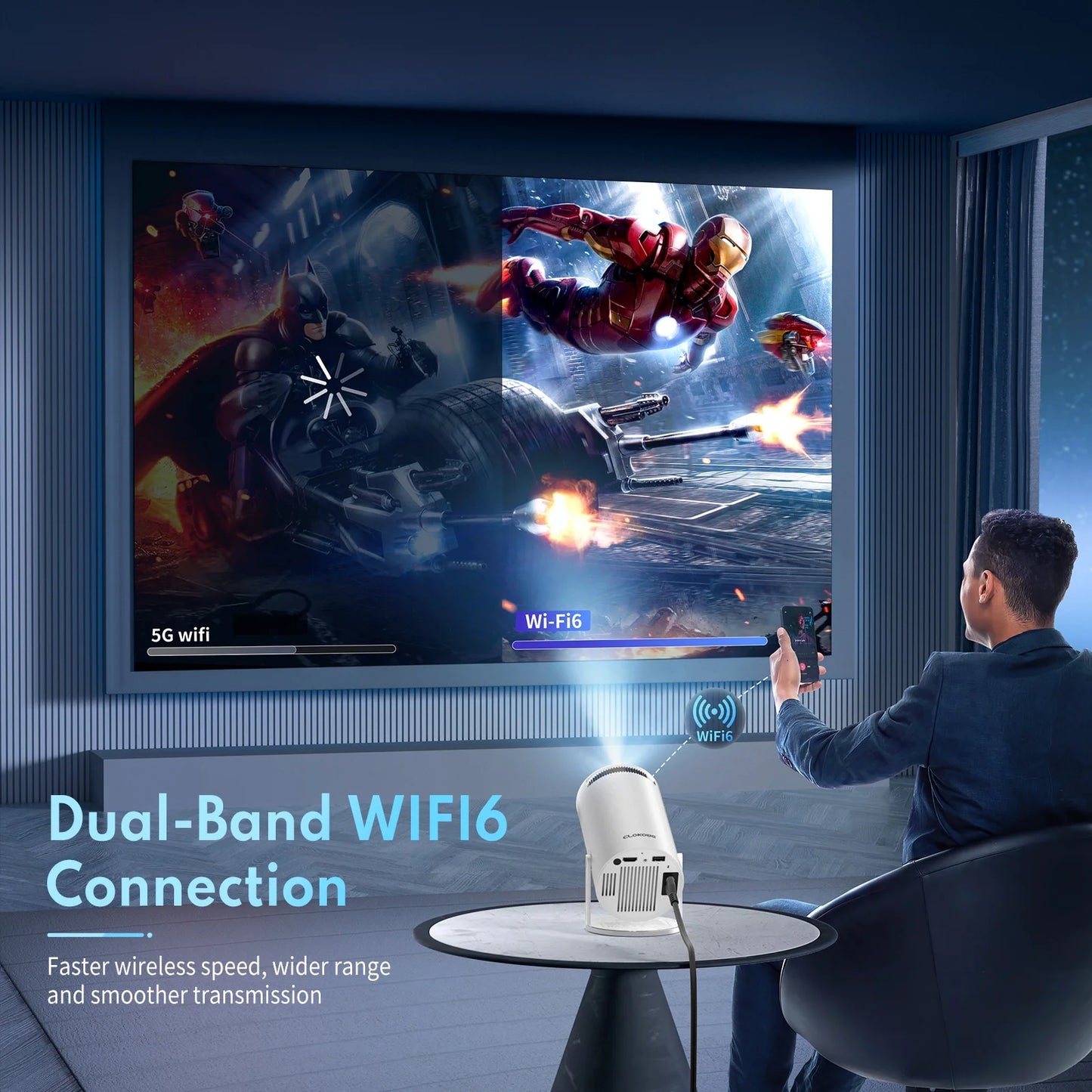 Experience Cinematic Brilliance with the 4K Mini Projector - Perfect for Movie Nights, Gaming, and More!