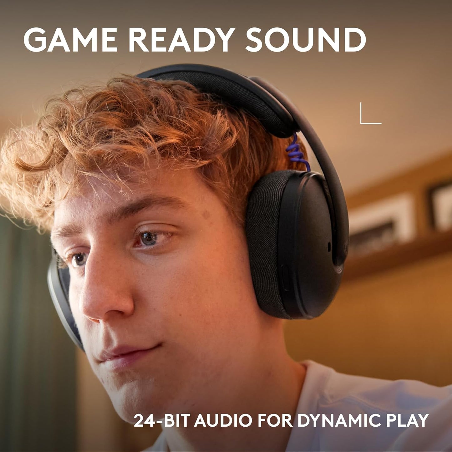 Logitech G325 LIGHTSPEED Wireless Gaming Headset - Immerse Yourself in 24-Bit Audio with All-Day Comfort, Built-In Noise-Cancelling Mic, and 24+ Hour Battery Life for PC, PS5, and Mobile Gaming.