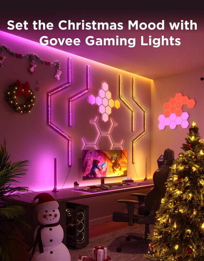 Enhance Your Gaming Experience with RGBIC Gaming Light Bars H6047 - Smart LED Lights with Music Sync and Over 60 Scene Modes, Compatible with Alexa & Google Assistant