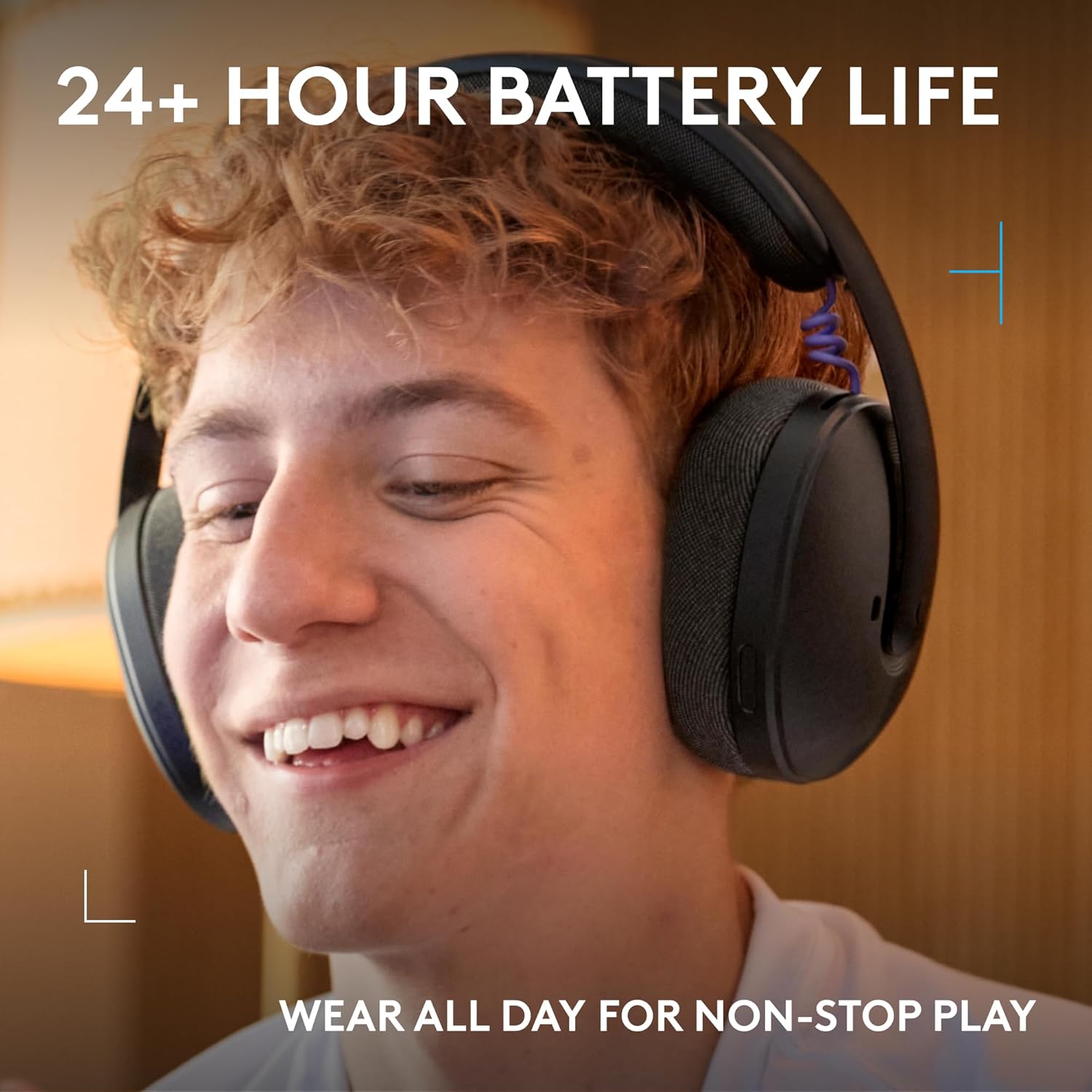 Logitech G325 LIGHTSPEED Wireless Gaming Headset - Immerse Yourself in 24-Bit Audio with All-Day Comfort, Built-In Noise-Cancelling Mic, and 24+ Hour Battery Life for PC, PS5, and Mobile Gaming.