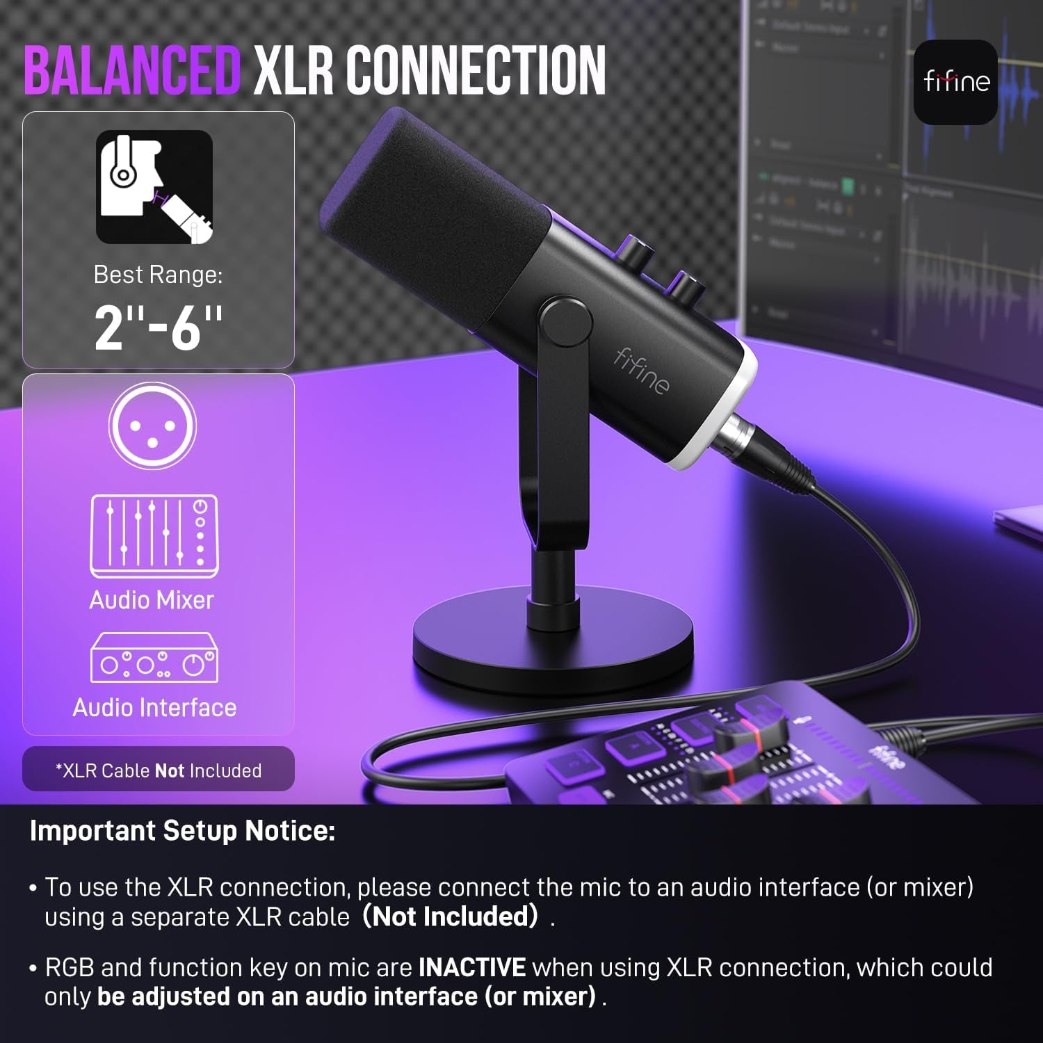 Elevate Your Streaming with the Ampligame AM8 Dynamic USB/XLR Microphone - Perfect for Podcasts, Gaming, and More!