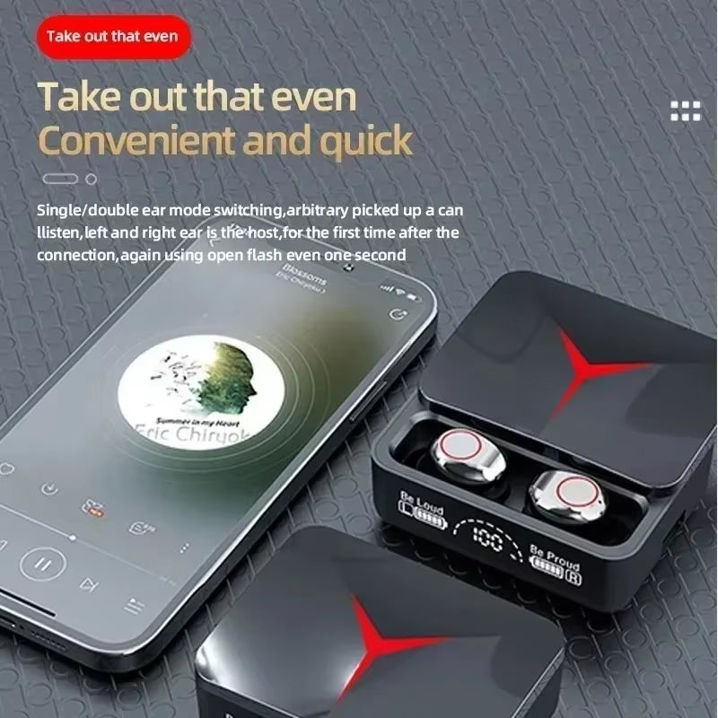 Experience Unmatched Sound with M90 Wireless TWS Bluetooth Headphones - Touch Control Sport Earbuds for Gaming and Music Lovers!