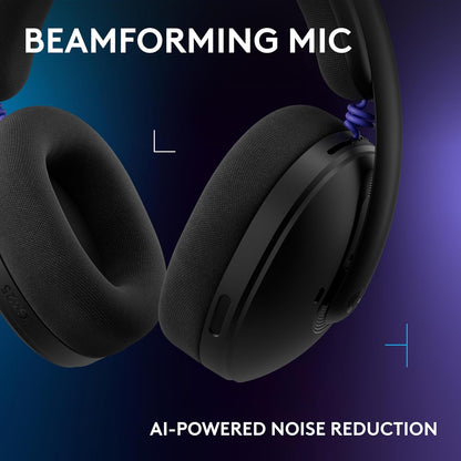 Logitech G325 LIGHTSPEED Wireless Gaming Headset - Immerse Yourself in 24-Bit Audio with All-Day Comfort, Built-In Noise-Cancelling Mic, and 24+ Hour Battery Life for PC, PS5, and Mobile Gaming.