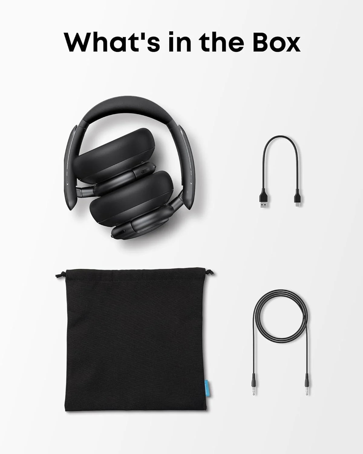Experience Unmatched Sound Quality with the Q30 Hybrid Active Noise Cancelling Headphones - 50 Hours of Playtime and Custom EQ