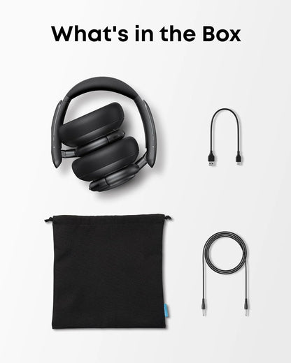 Experience Unmatched Sound Quality with the Q30 Hybrid Active Noise Cancelling Headphones - 50 Hours of Playtime and Custom EQ