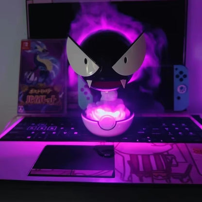 Anime Gastly Humidifier: Pokemon-Themed Desktop Air Purifier with LED Lamp - Perfect Gift for Fans!