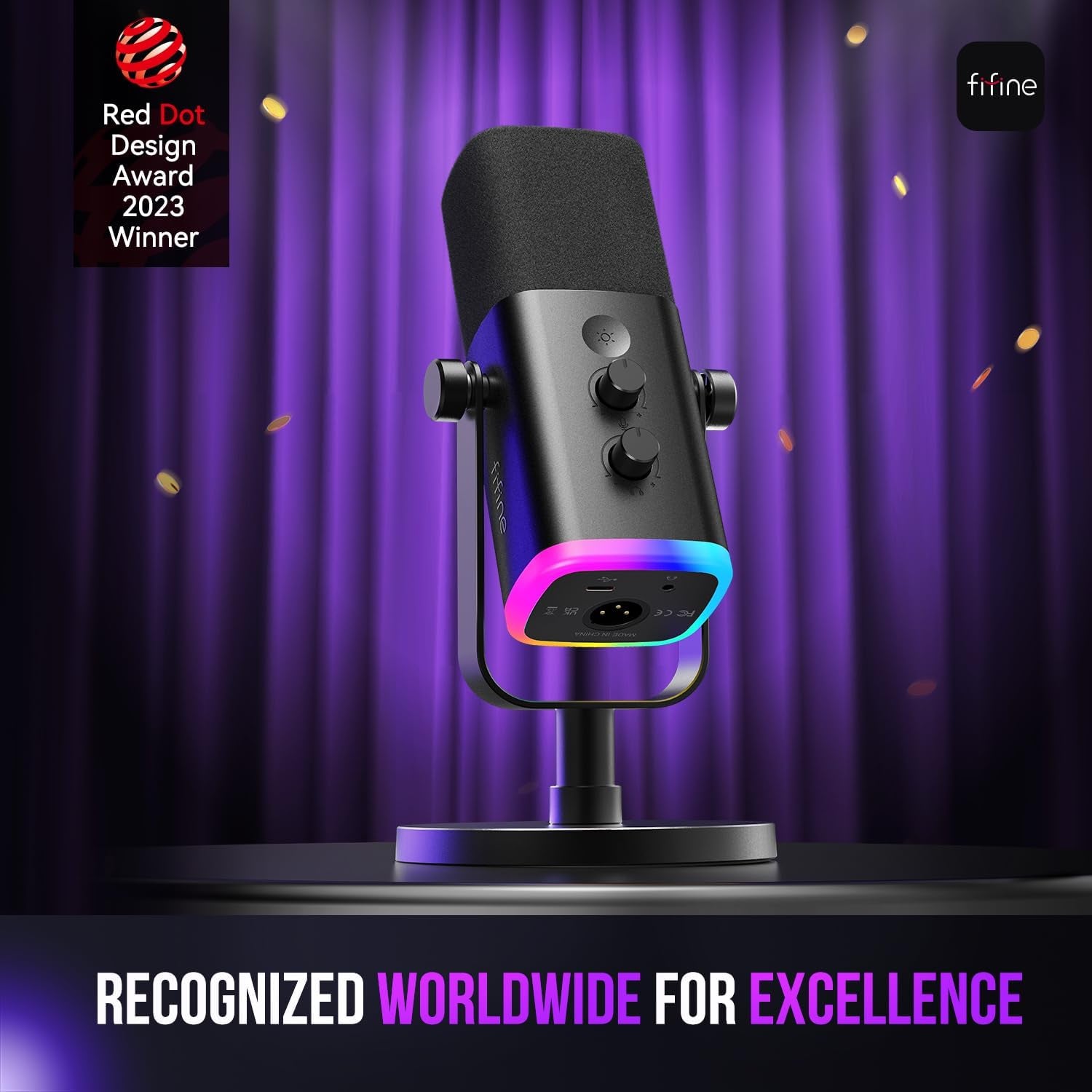 Elevate Your Streaming with the Ampligame AM8 Dynamic USB/XLR Microphone - Perfect for Podcasts, Gaming, and More!