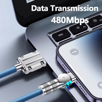 Experience Lightning-Fast Charging with the Micro USB 120W 3A Elbow Data Cable for Samsung Galaxy S7, S5, Xiaomi, and More!