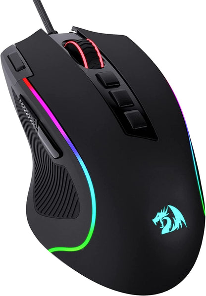 Unleash Your Gaming Potential with the M612 Predator RGB Wired Optical Mouse - 8000 DPI, 11 Programmable Buttons, and 5 Dynamic Backlit Modes!