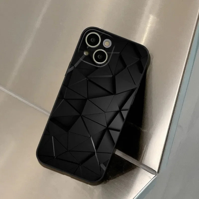 Stylish Car Carbon Fibre Full Coverage Phone Case for iPhone 17, 16 Pro, 15 Pro Max, 14 Pro, 12 Pro, and More - Premium Black TPU Protection