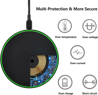 Ultra-Fast 200W Wireless Charger Pad - Compatible with Samsung Galaxy S25/S24/S23/S22, Xiaomi, iPhone 16/15/14/13/12 Pro Max & More!
