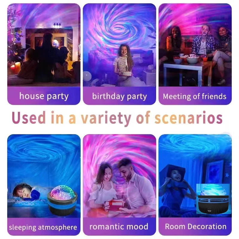 Transform Your Space with the LED Galaxy Projector Light – Colorful Starry Night Projection for Kids' Rooms and Festive Celebrations