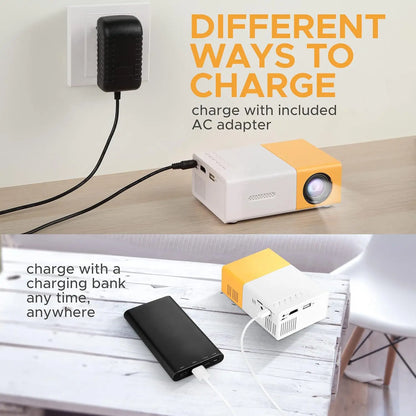 Experience Stunning Visuals with Our Native HD Mini Projector - Perfect for Home Theater and Mobile Screen Mirroring!