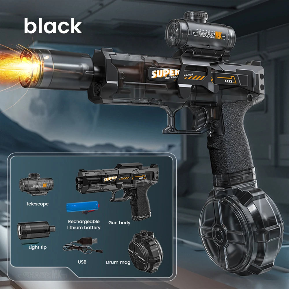 Exciting Military-Themed Electric Water Gun for Kids - Perfect for Summer Beach and Pool Battles!