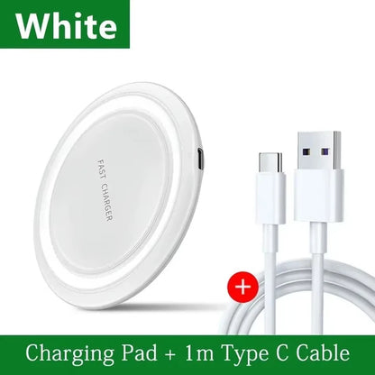 Ultra-Fast 200W Wireless Charger Pad - Compatible with Samsung Galaxy S25/S24/S23/S22, Xiaomi, iPhone 16/15/14/13/12 Pro Max & More!