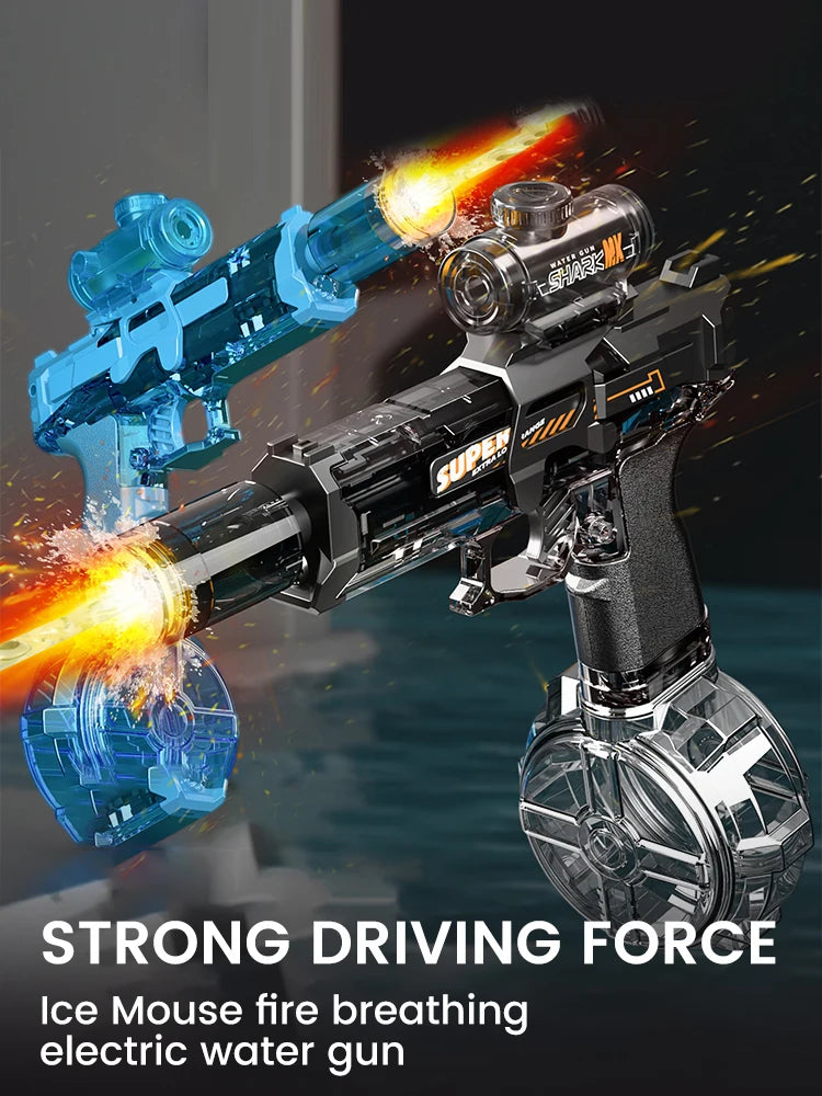 Exciting Military-Themed Electric Water Gun for Kids - Perfect for Summer Beach and Pool Battles!