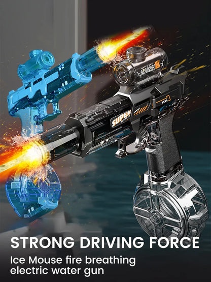 Exciting Military-Themed Electric Water Gun for Kids - Perfect for Summer Beach and Pool Battles!