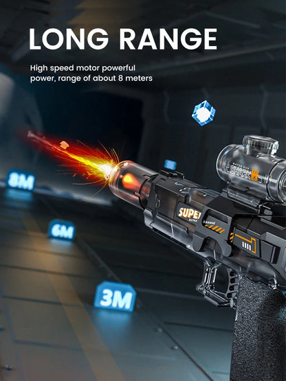 Exciting Military-Themed Electric Water Gun for Kids - Perfect for Summer Beach and Pool Battles!