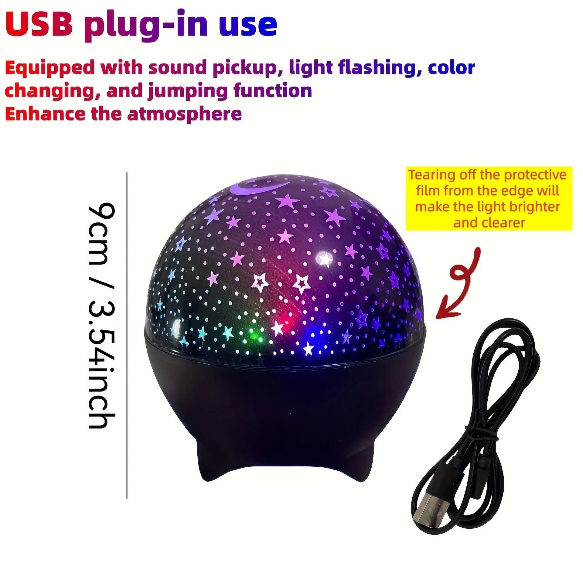 Transform Your Space with the RGB Night Lights LED Projector – Starry Moon Galaxy Projection Lamp for Kids' Rooms and Holiday Decor!