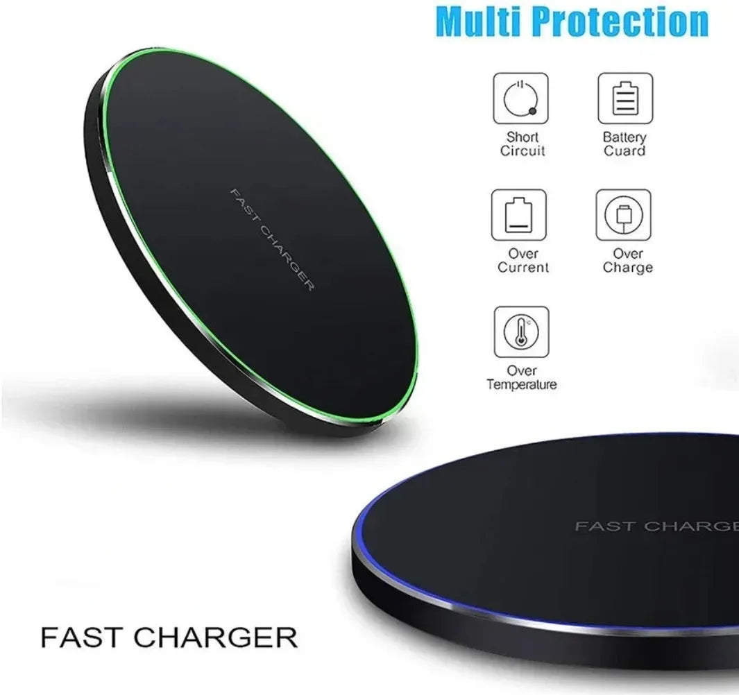 Ultra-Fast 200W Wireless Charger Pad - Compatible with Samsung Galaxy S25/S24/S23/S22, Xiaomi, iPhone 16/15/14/13/12 Pro Max & More!