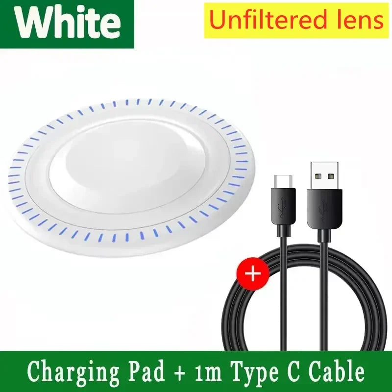 Ultra-Fast 200W Wireless Charger Pad - Compatible with Samsung Galaxy S25/S24/S23/S22, Xiaomi, iPhone 16/15/14/13/12 Pro Max & More!