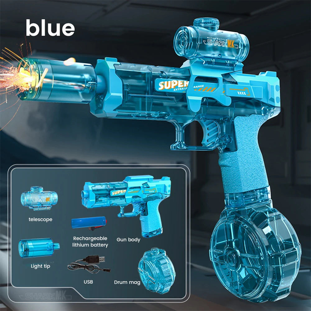 Exciting Military-Themed Electric Water Gun for Kids - Perfect for Summer Beach and Pool Battles!