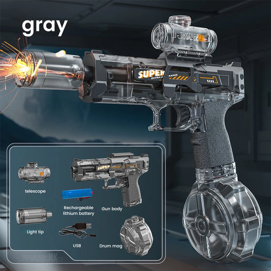 Exciting Military-Themed Electric Water Gun for Kids - Perfect for Summer Beach and Pool Battles!