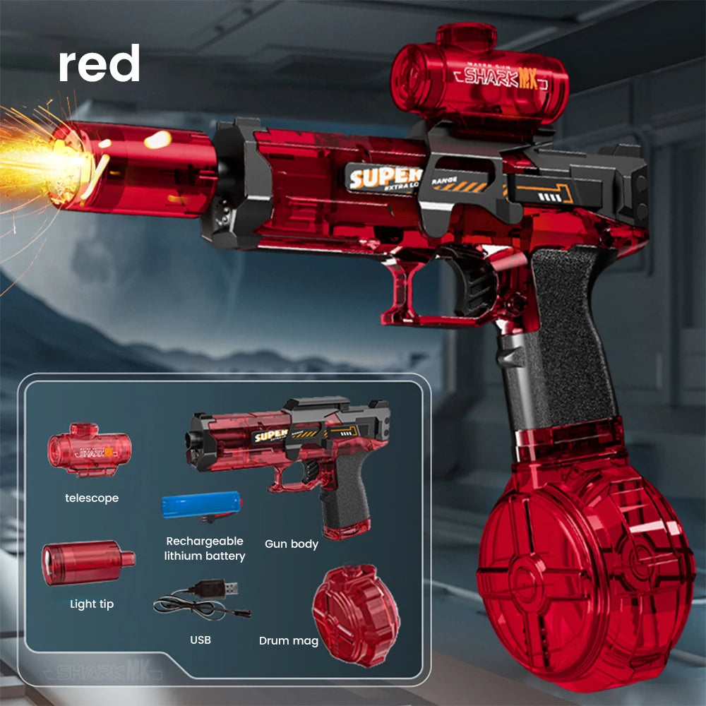 Exciting Military-Themed Electric Water Gun for Kids - Perfect for Summer Beach and Pool Battles!