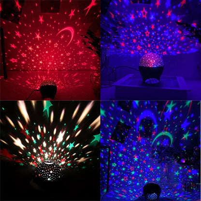 Transform Your Space with the RGB Night Lights LED Projector – Starry Moon Galaxy Projection Lamp for Kids' Rooms and Holiday Decor!