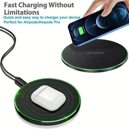 Ultra-Fast 200W Wireless Charger Pad - Compatible with Samsung Galaxy S25/S24/S23/S22, Xiaomi, iPhone 16/15/14/13/12 Pro Max & More!