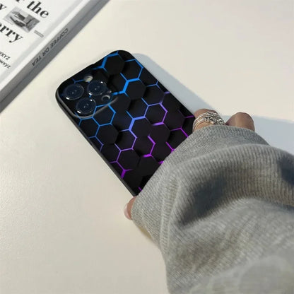 Stylish Car Carbon Fibre Full Coverage Phone Case for iPhone 17, 16 Pro, 15 Pro Max, 14 Pro, 12 Pro, and More - Premium Black TPU Protection