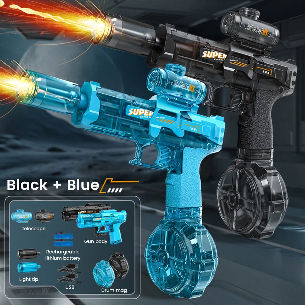 Exciting Military-Themed Electric Water Gun for Kids - Perfect for Summer Beach and Pool Battles!