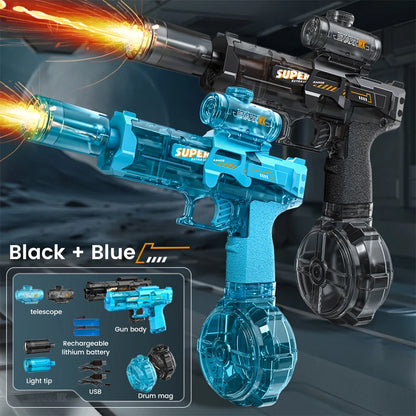 Exciting Military-Themed Electric Water Gun for Kids - Perfect for Summer Beach and Pool Battles!